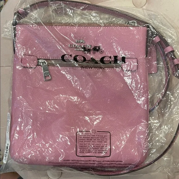 Coach Pink Mini Rowan File Crossbody - Picture 7 of 7